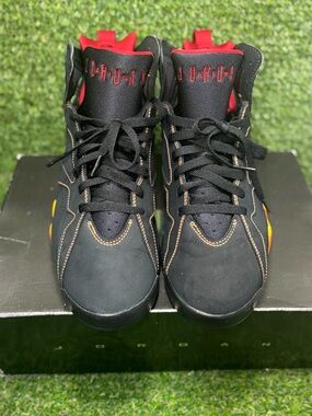 Nike Air Jordan 7 Retro Citrus Black Red, Size 10.5 2006 OG Sneakers 304775-081